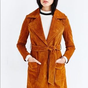 Urban Outfitters x Ecote Suede Trench Jacket